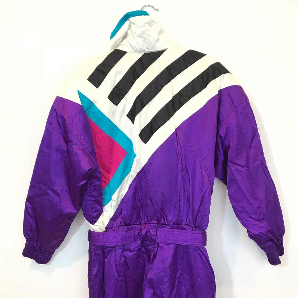 Vtg 80s 90 Women TYROLIA One Piece SKI SUIT Snow 8 - Picture 5 of 8